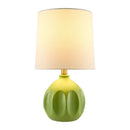 Hospitality furniture - Linen Carved Ceramic Table Lamp - www.oroatrade.com