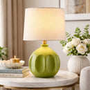 Hospitality furniture - Linen Carved Ceramic Table Lamp - www.oroatrade.com