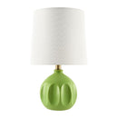 Hospitality furniture - Linen Carved Ceramic Table Lamp - www.oroatrade.com