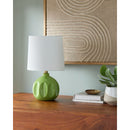 Hospitality furniture - Linen Carved Ceramic Table Lamp - www.oroatrade.com