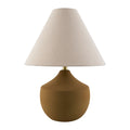Hospitality furniture - Ceramic Beige Linen Table Lamp - www.oroatrade.com