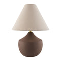 Hospitality furniture - Ceramic Beige Linen Table Lamp - www.oroatrade.com
