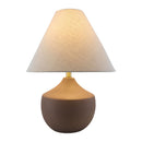 Hospitality furniture - Ceramic Beige Linen Table Lamp - www.oroatrade.com