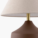 Hospitality furniture - Ceramic Beige Linen Table Lamp - www.oroatrade.com