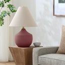 Hospitality furniture - Ceramic Beige Linen Table Lamp - www.oroatrade.com