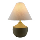 Hospitality furniture - Ceramic Beige Linen Table Lamp - www.oroatrade.com