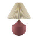 Hospitality furniture - Ceramic Beige Linen Table Lamp - www.oroatrade.com
