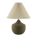 Hospitality furniture - Ceramic Beige Linen Table Lamp - www.oroatrade.com