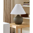 Hospitality furniture - Ceramic Beige Linen Table Lamp - www.oroatrade.com