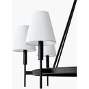 Hospitality furniture - Black Metal Ring 8-Light Chandelier - www.oroatrade.com