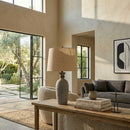 Contract furniture - Gray Base Accent Table Lamp - www.oroatrade.com