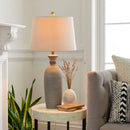 Contract furniture - Gray Base Accent Table Lamp - www.oroatrade.com