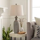 Contract furniture - Gray Base Accent Table Lamp - www.oroatrade.com