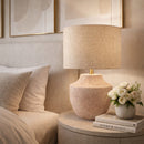 Modern European furniture - Painted Ceramic Linen Table Lamp - www.oroatrade.com