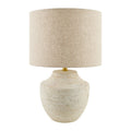 Modern European furniture - Painted Ceramic Linen Table Lamp - www.oroatrade.com