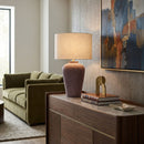 Modern European furniture - Painted Cement Linen Table Lamp - www.oroatrade.com