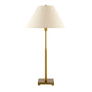 Contract furniture - White Linen Brass Table Lamp - www.oroatrade.com