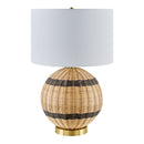 Hospitality furniture - Round Rattan Base Table Lamp - www.oroatrade.com