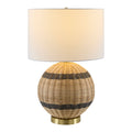Hospitality furniture - Round Rattan Base Table Lamp - www.oroatrade.com