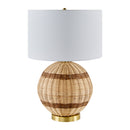 Hospitality furniture - Round Rattan Base Table Lamp - www.oroatrade.com