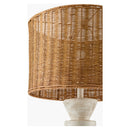 Hospitality furniture - White Stacked Base Floor Lamp - www.oroatrade.com