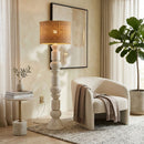 Hospitality furniture - White Stacked Base Floor Lamp - www.oroatrade.com