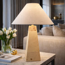 Contract furniture - Rubberwood Base Accent Table Lamp - www.oroatrade.com