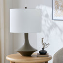 Hospitality furniture - Painted Base Linen Table Lamp - www.oroatrade.com