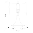 Hospitality furniture - White Drum Shade Table Lamp - www.oroatrade.com
