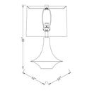 Hospitality furniture - White Drum Shade Table Lamp - www.oroatrade.com