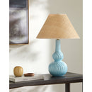 Hospitality furniture - Blue Ceramic Accent Table Lamp - www.oroatrade.com