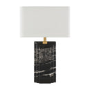 Modern European furniture - Black Marble Accent Table Lamp - www.oroatrade.com