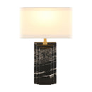 Modern European furniture - Black Marble Accent Table Lamp - www.oroatrade.com