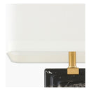 Modern European furniture - Black Marble Accent Table Lamp - www.oroatrade.com