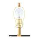 Modern European furniture - Black Marble Accent Table Lamp - www.oroatrade.com