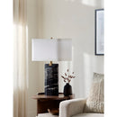 Modern European furniture - Black Marble Accent Table Lamp - www.oroatrade.com