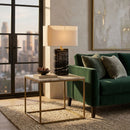 Modern European furniture - Black Marble Accent Table Lamp - www.oroatrade.com