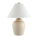 Modern European furniture - Painted Beige Ceramic Table Lamp - www.oroatrade.com