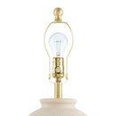Modern European furniture - Painted Beige Ceramic Table Lamp - www.oroatrade.com