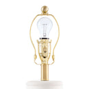 Hospitality furniture - Ceramic White Linen Table Lamp - www.oroatrade.com
