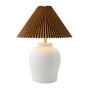 Modern European furniture - Brown Pleated Linen Table Lamp - www.oroatrade.com
