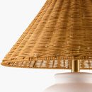 Hospitality furniture - Rattan Empire Shade Table Lamp - www.oroatrade.com
