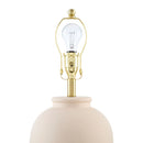 Hospitality furniture - Ceramic White Linen Table Lamp - www.oroatrade.com