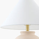 Hospitality furniture - Ceramic White Linen Table Lamp - www.oroatrade.com