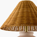 Hospitality furniture - Rattan Empire Shade Table Lamp - www.oroatrade.com