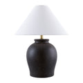 Hospitality furniture - Ceramic White Linen Table Lamp - www.oroatrade.com