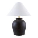 Hospitality furniture - Ceramic White Linen Table Lamp - www.oroatrade.com