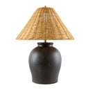 Hospitality furniture - Rattan Empire Shade Table Lamp - www.oroatrade.com