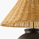 Hospitality furniture - Rattan Empire Shade Table Lamp - www.oroatrade.com