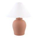 Hospitality furniture - Ceramic White Linen Table Lamp - www.oroatrade.com